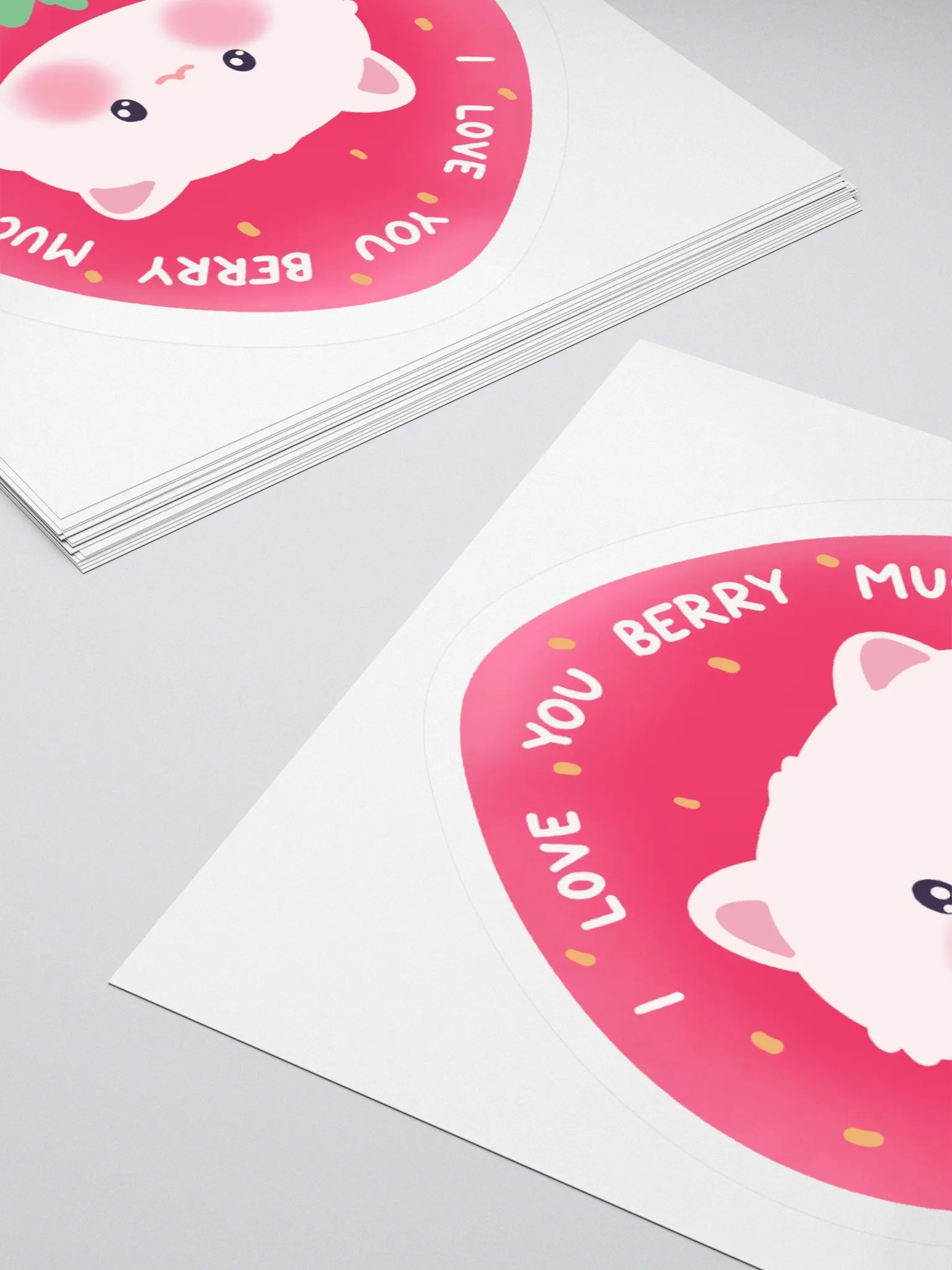 I love you berry much! Cat Vinyl Sticker product image (4)