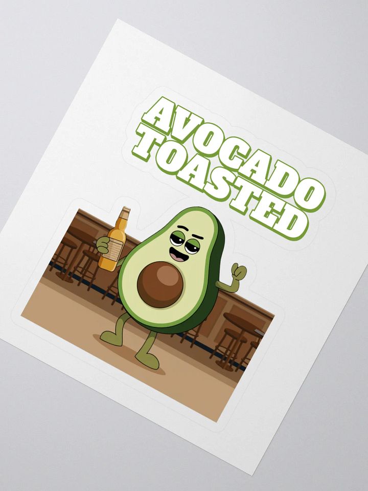 Avocado Toasted Funny Sticker product image (2)