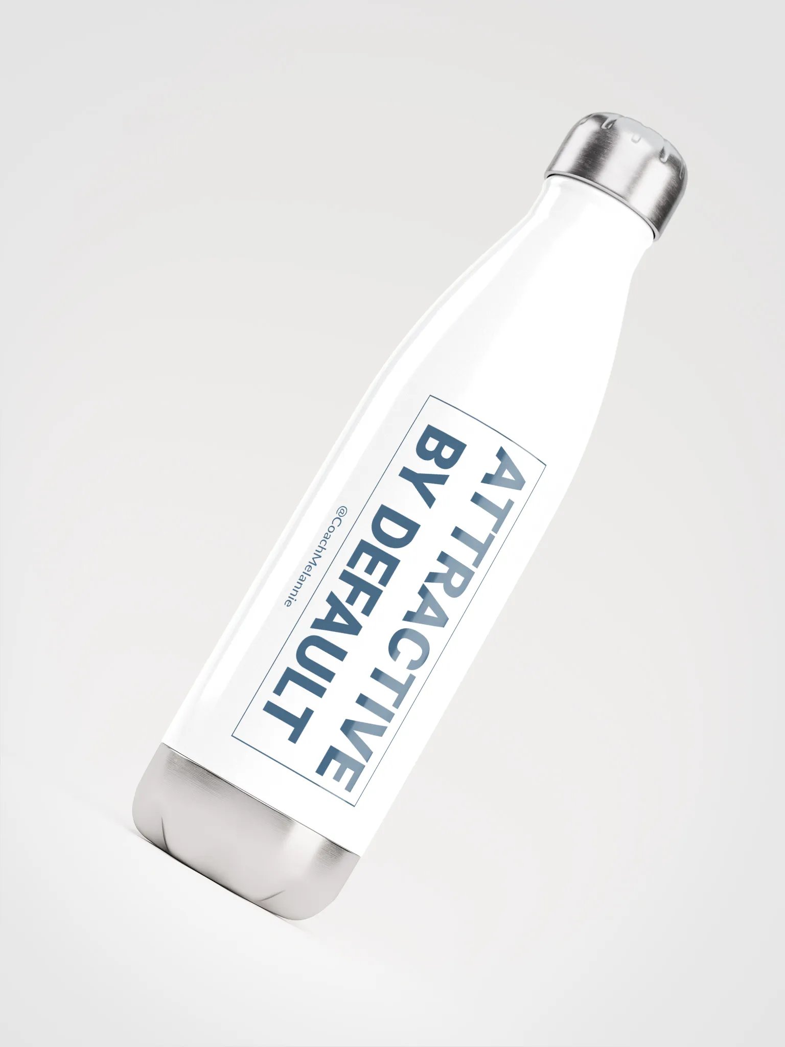 Attractive By Default – 17 oz Insulated Water Bottle (White) product image (4)