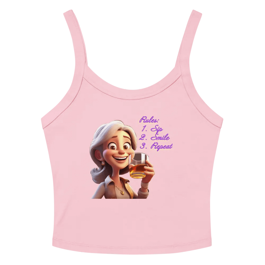Rules are Sip, Smile & Repeat - Tight Tank Top product image (18)