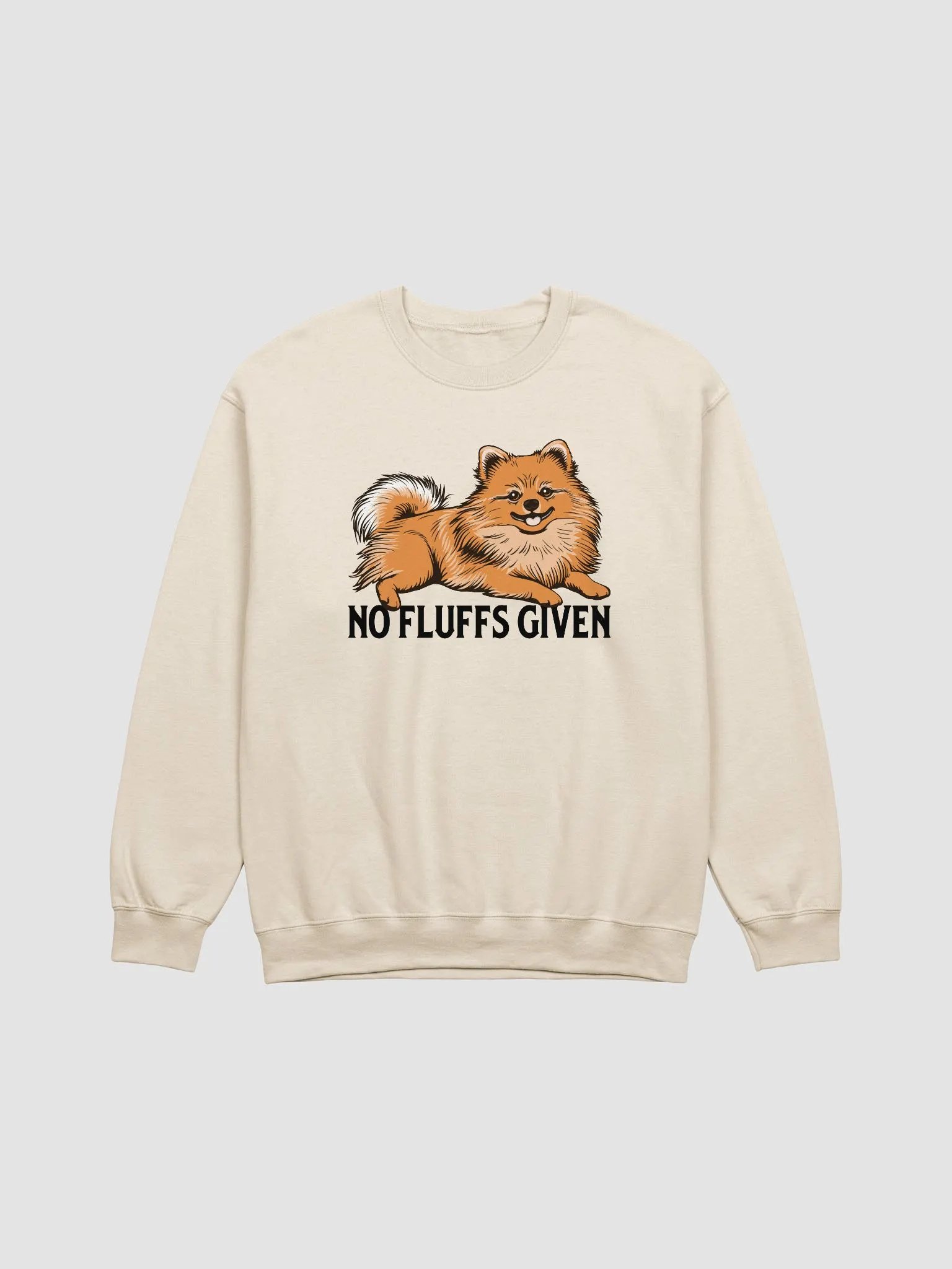 No Fluffs Given Sweatshirt of a Pomeranian | Funny Shirt for Pomeranian Paw-rents product image (20)