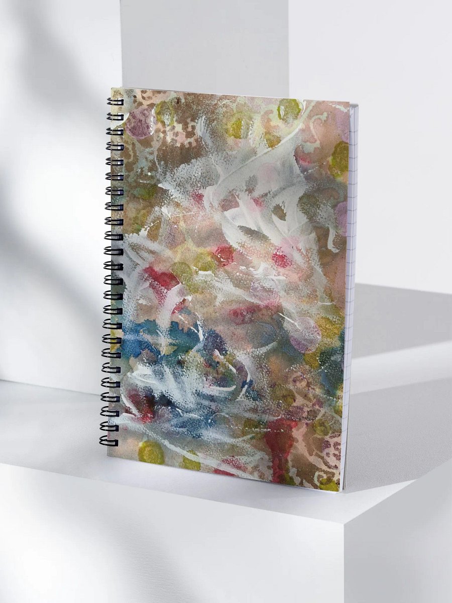 Flourish with Gold Spiral Notebook product image (4)