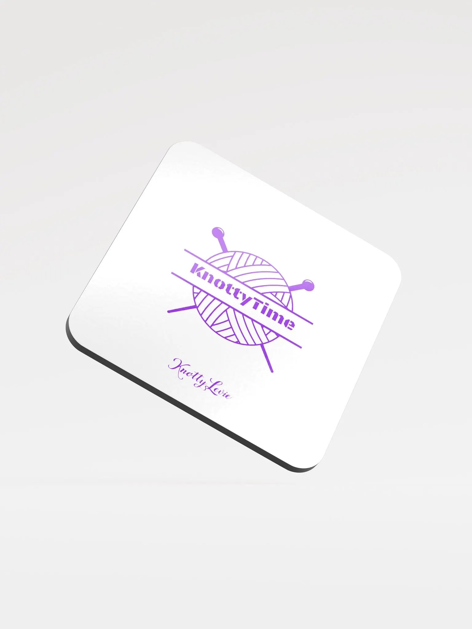 Knotty Time Glossed Cork Coaster product image (1)