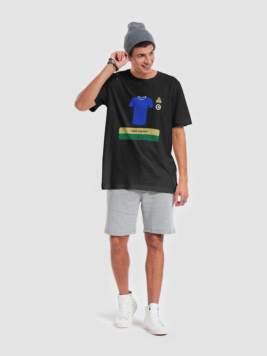 Blue Triple Captain Fantasy Football T-shirt product image (6)