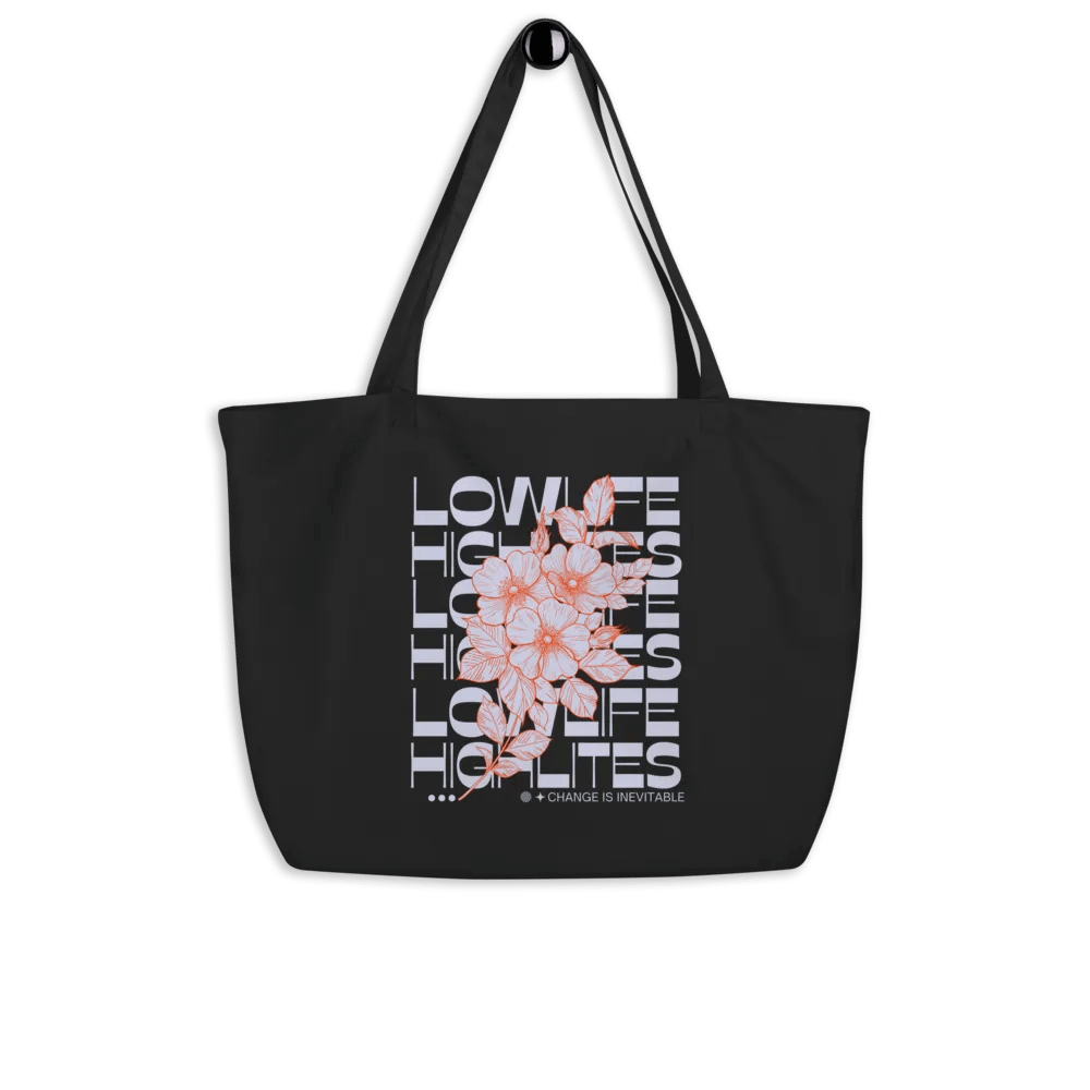 LowLifeHighLites Eco Cotton Floral Tote Bag product image (4)