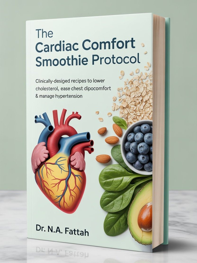The Cardiac Comfort Smoothie Protocol. Clinically-Designed Recipes to Lower Cholesterol, Ease Chest Discomfort, and Manage Hypertension for Heart Health After 45 product image (1)