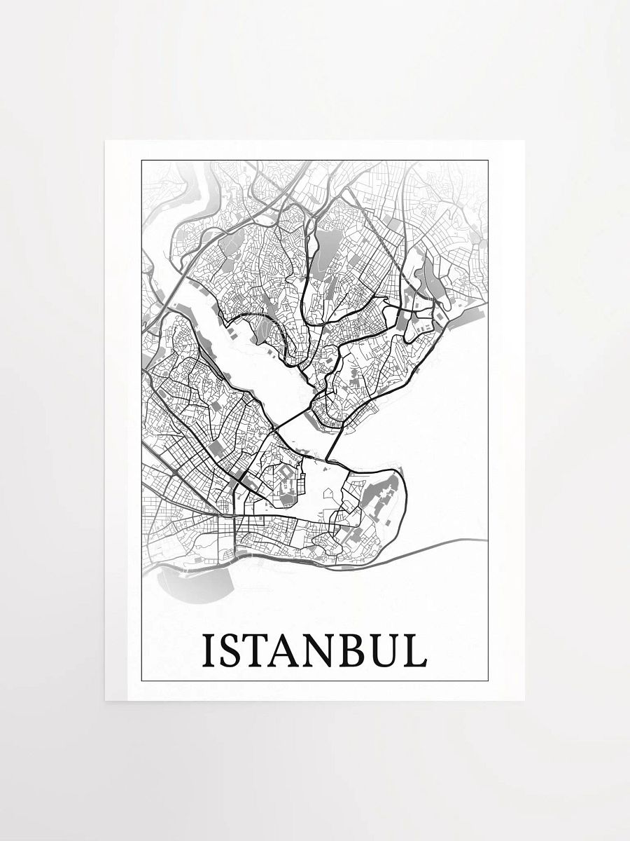 Istanbul, Türkiye, city map print product image (2)
