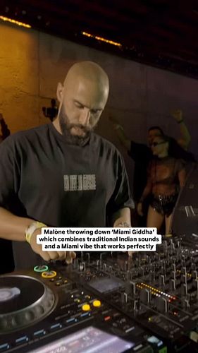 @malonemusicofc @harjimusic & @kahanimusic blended pre colonial Indian culture with a Miami sound for ‘Miami Giddha’ and it w...