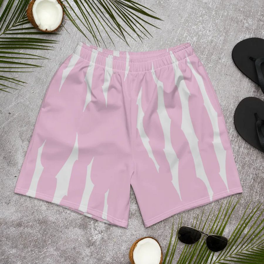 [ ITZJOEL44 ] PINK/WHITE Athletic Shorts product image (6)