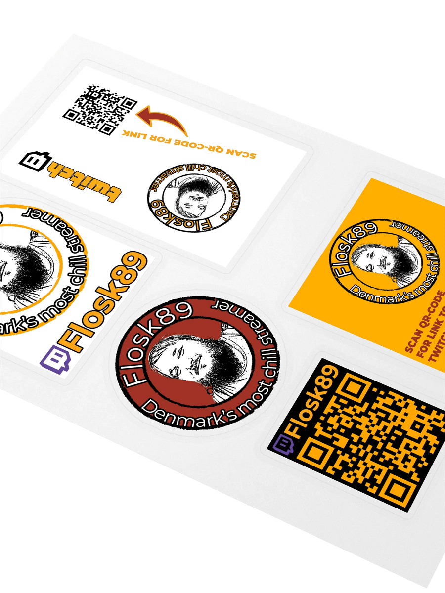 Sticker sheet with logo product image (2)