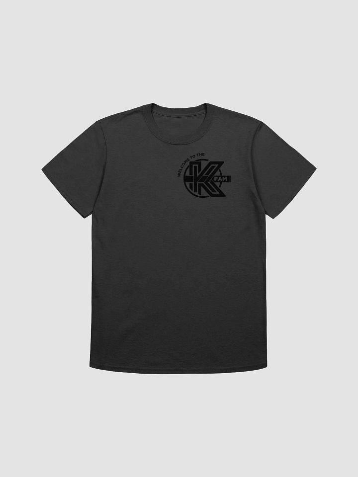 K Fam Gildan Unisex Softstyle T-Shirt - Black Logo FRONT and BACK product image (3)