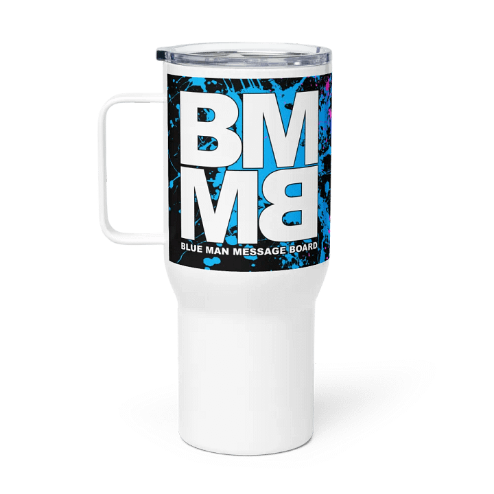 Blue Man Fans Paint Splatter Stainless Steel Tumbler product image (1)