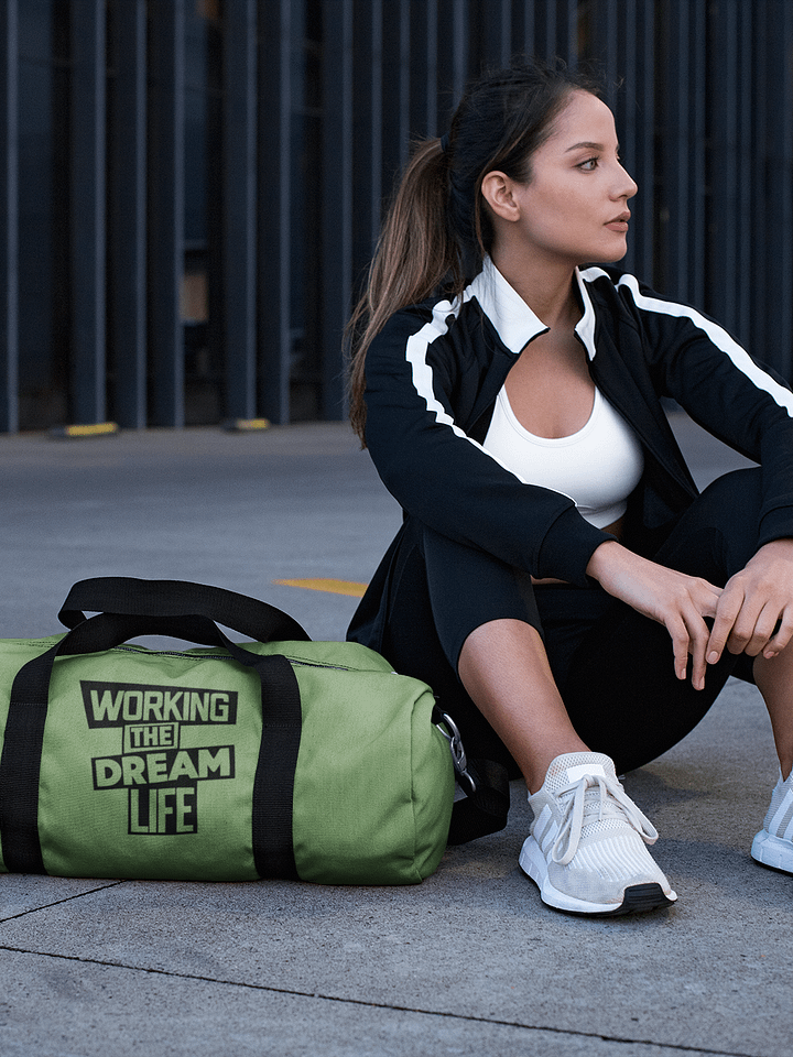 Green All-Over Print Duffle Bag – Working The Dream Life | Premium Travel & Work Lifestyle Statement product image (2)