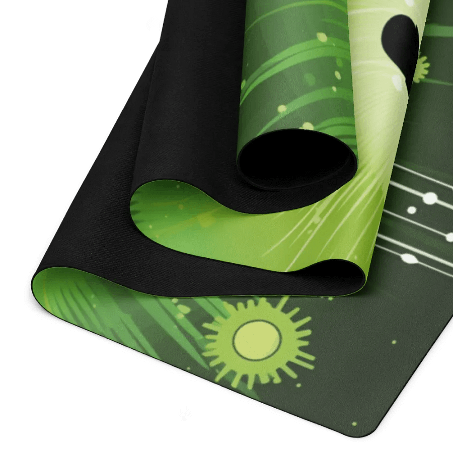 Premium Yoga Mat Featuring Green Sukhasana Vibe product image (5)