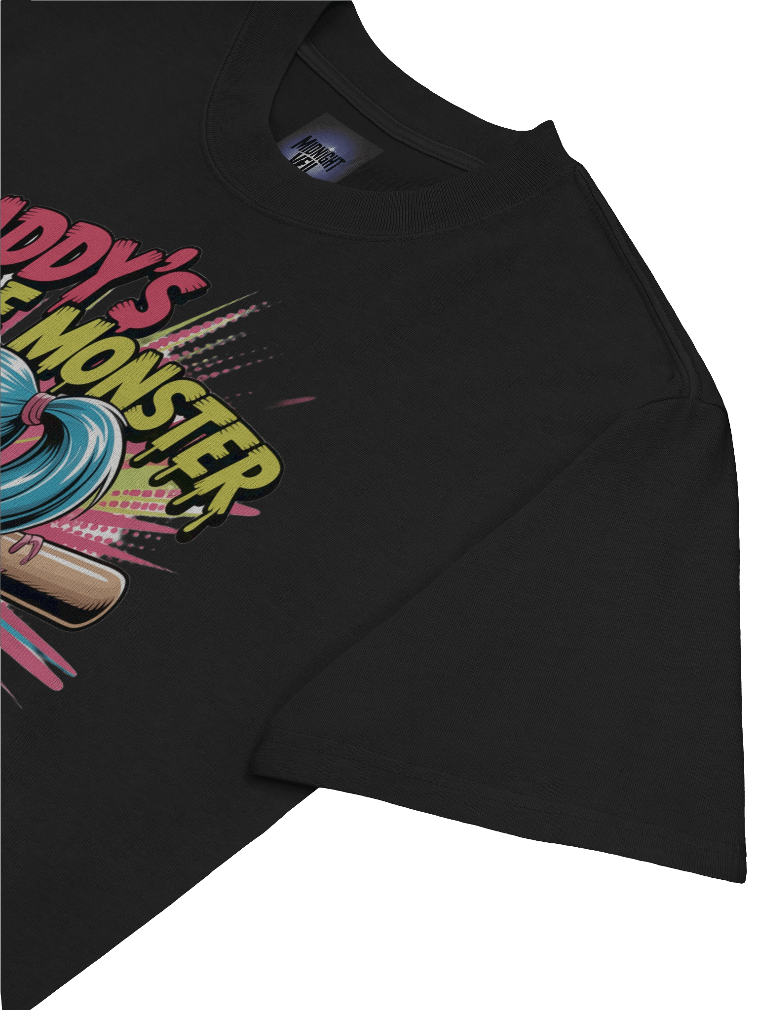 Daddy's Little Monster: Harley Quinn Bat Burst Oversized Faded Unisex T-Shirt product image (7)