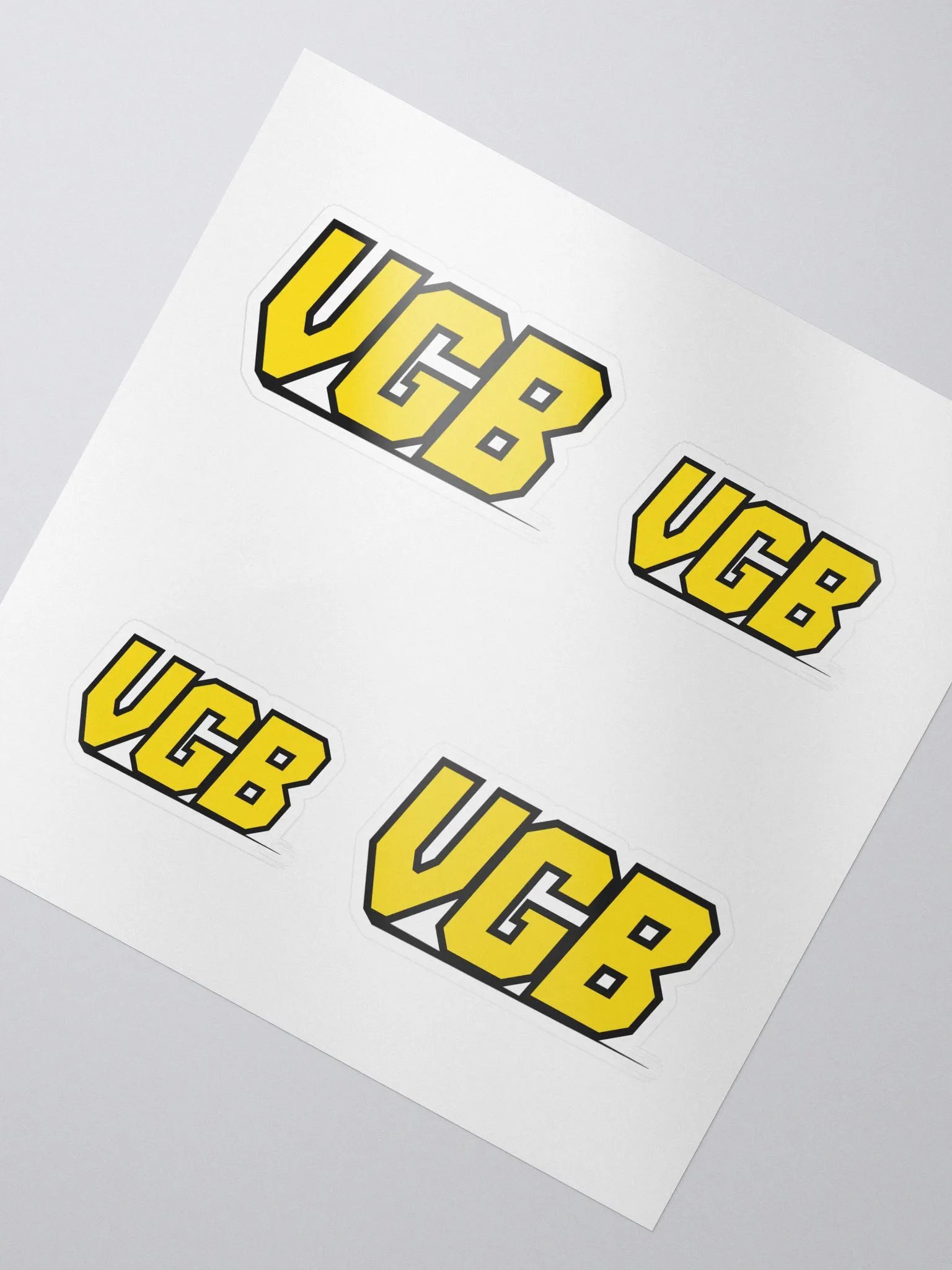 VGB Stickers (2 Size - 4 Pack) product image (3)