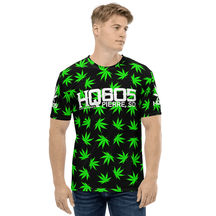 HempQuarters Neon Green Marijuana Leaf Shirt product image (2)