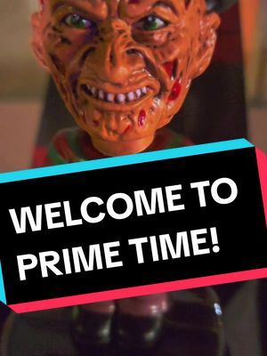 Love this pickup from #spiritofhalloween a #freddykrueger #nightmareonelmstreet #bobblehead - - Welcome to prime time!! 😋 #horrormovie #horrortok #freddyvsjason #nightmareonelmstreet #scarymovie #80s #90s 