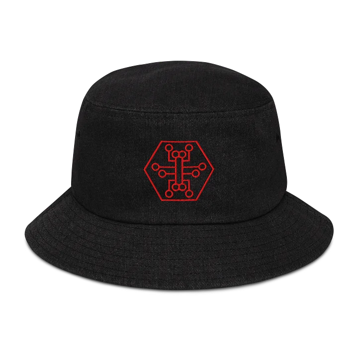 hackers.town bucket hat, red product image (1)