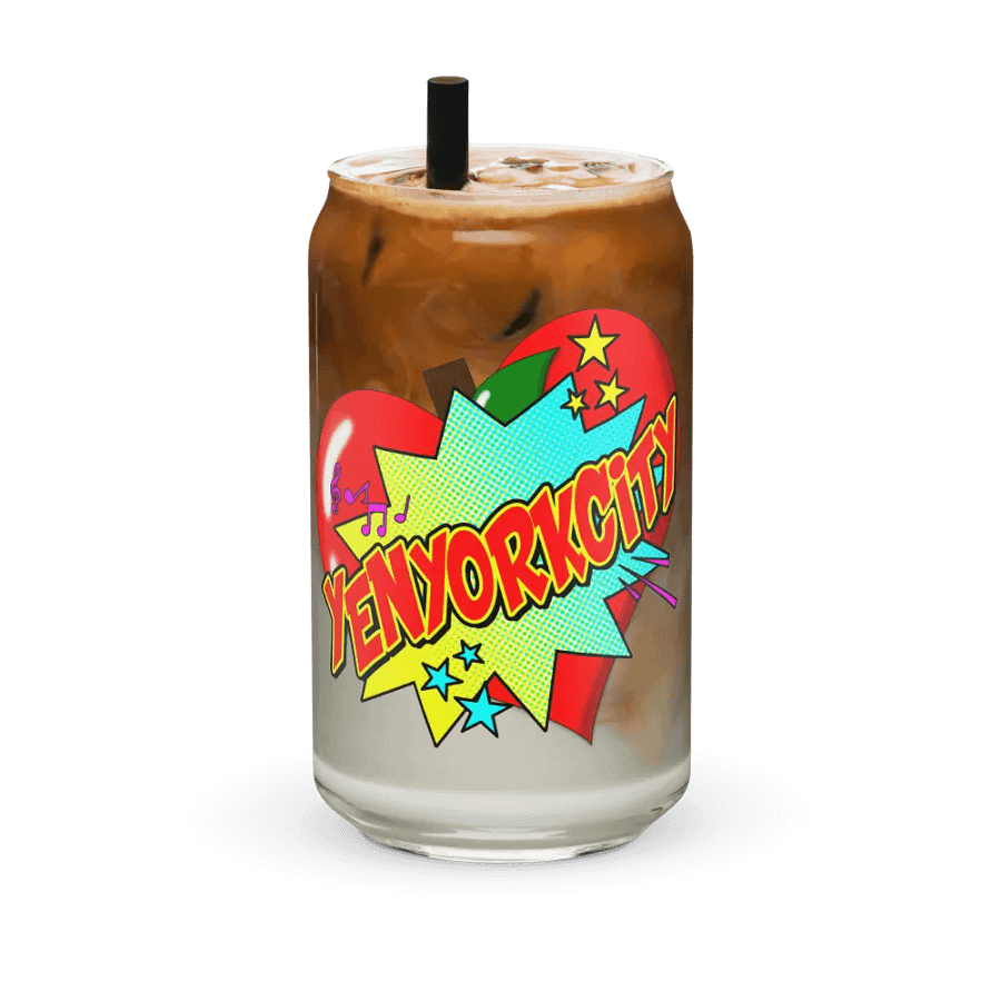 YenYorkCity Comic Logo Can Glass product image (6)