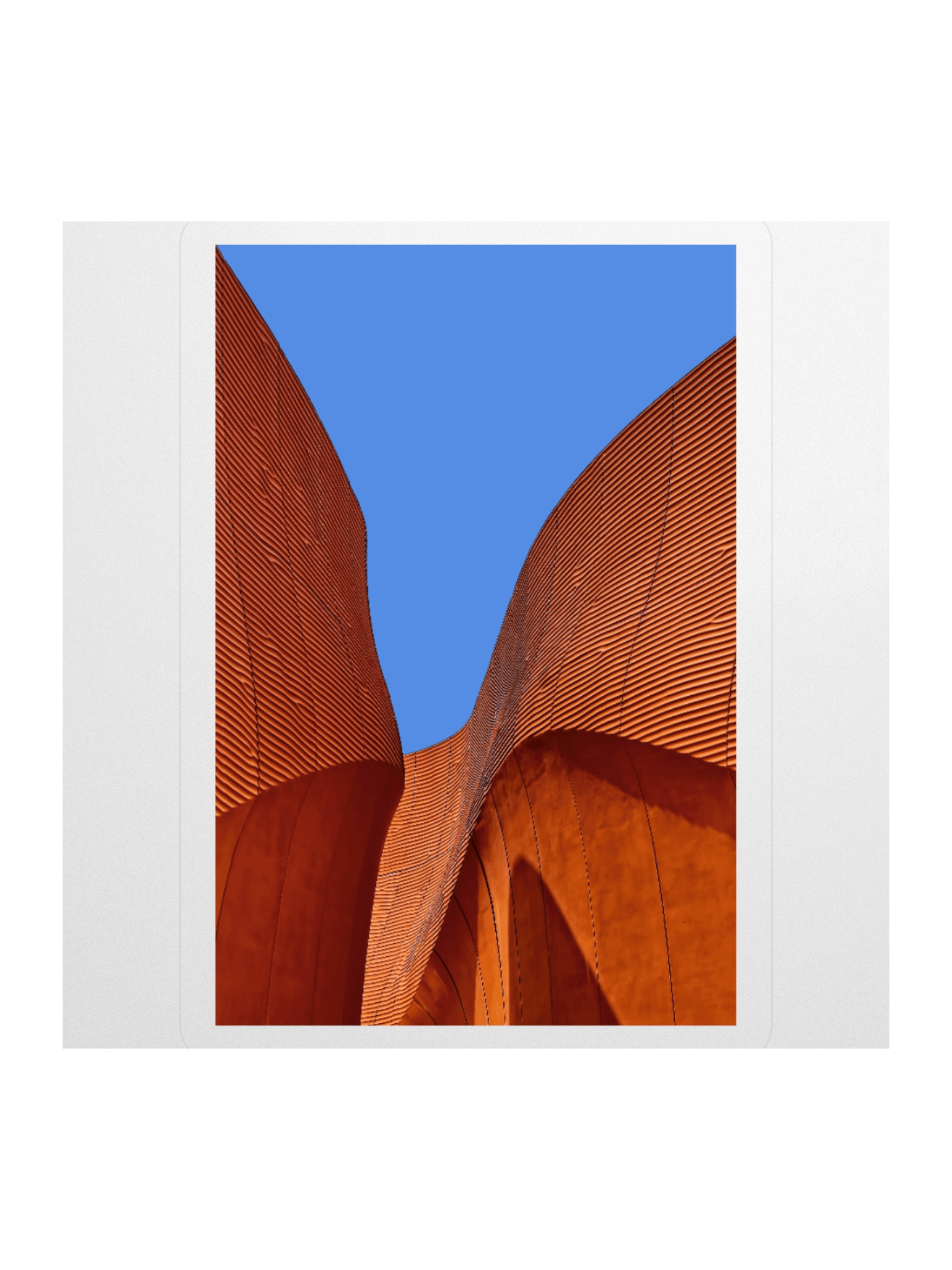 Modern Abstract Architecture Curved Facade Sticker product image (1)