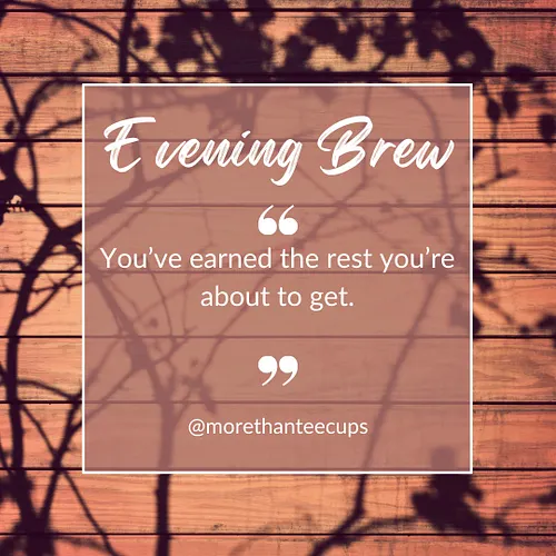 You’ve worked hard today, whether physically or emotionally. Now it’s time to give yourself permission to rest. Sleep well an...