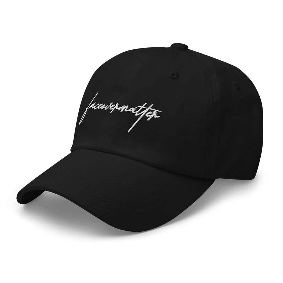 Faceovermatter Dad Hat (Black) product image (4)