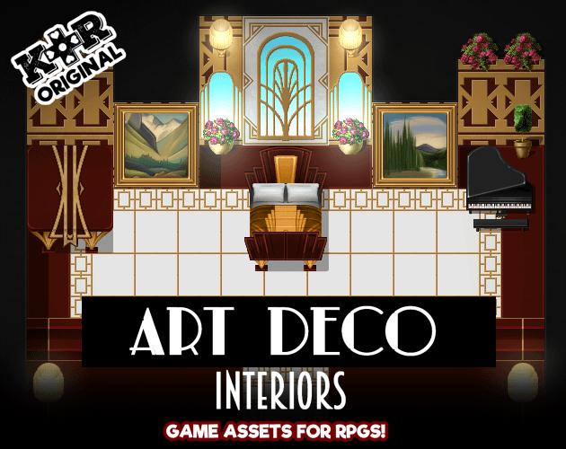 KR Art Deco Interiors Tileset for RPGs product image (1)