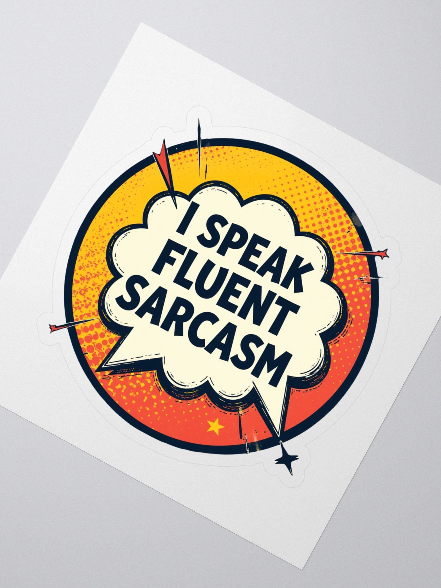 Sarcastic Starburst Kiss Cut Stickers product image (2)