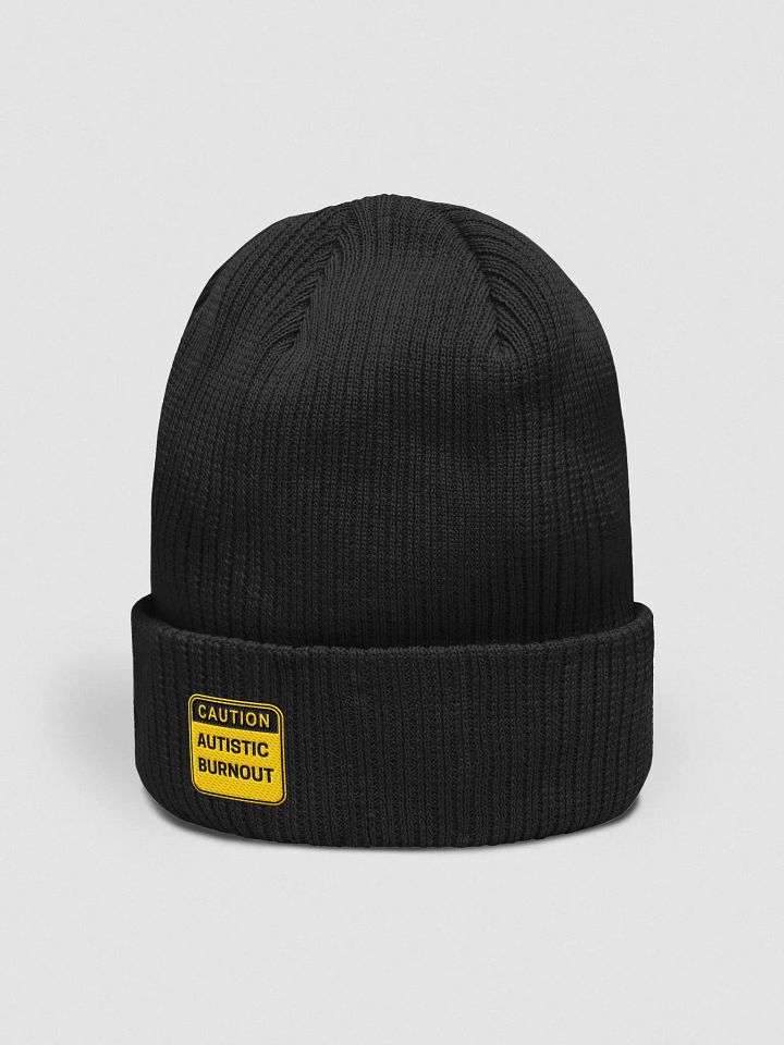 CAUTION: ASD BURNOUT organic ribbed beanie product image (7)