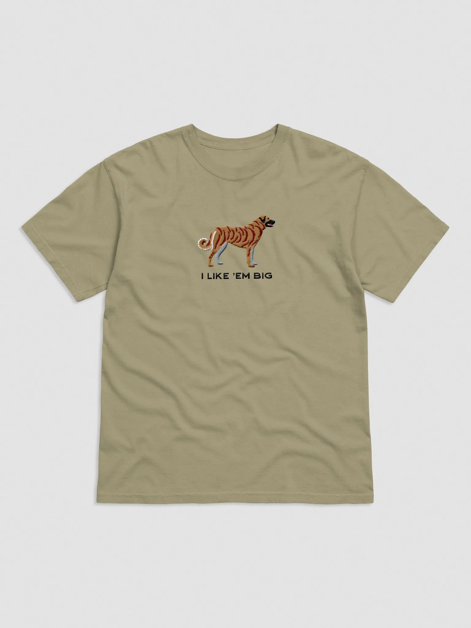 I Like 'Em Big T-Shirt(Embroidered) of an Anatolian Shepherd Dog(Brindle) product image (4)