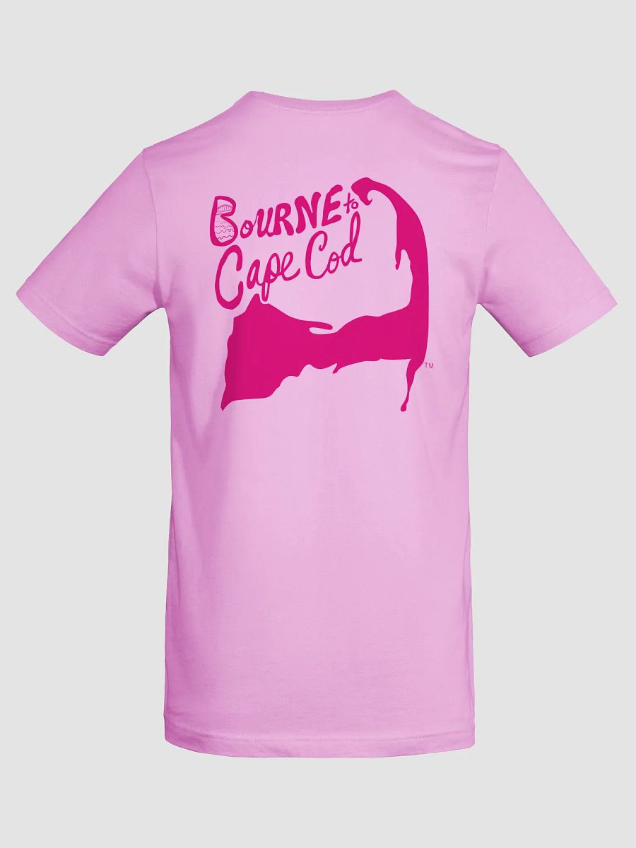 Women's | BOURNE to Cape Cod™ | Supersoft T-Shirt by Bella+Canvas | Vibrant Pink Logo on Pastel Colors product image (54)