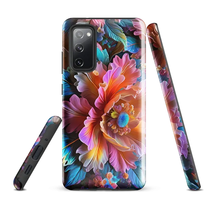 Tough Phone Case for Samsung® - Iridescent Flowers product image (1)