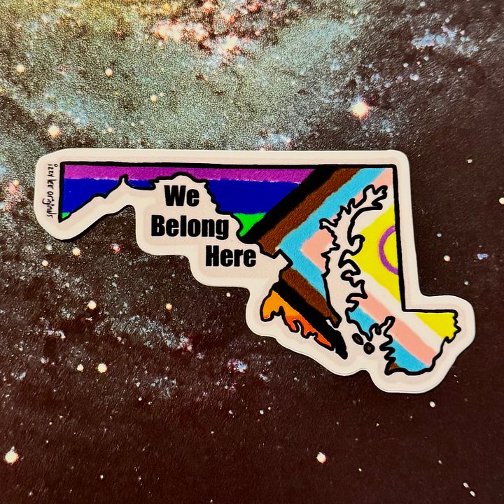 We Belong Here Sticker - Maryland product image (1)