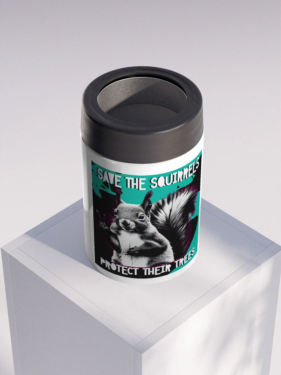 Peaceful Squirrel Stainless Steel Koozie product image (4)