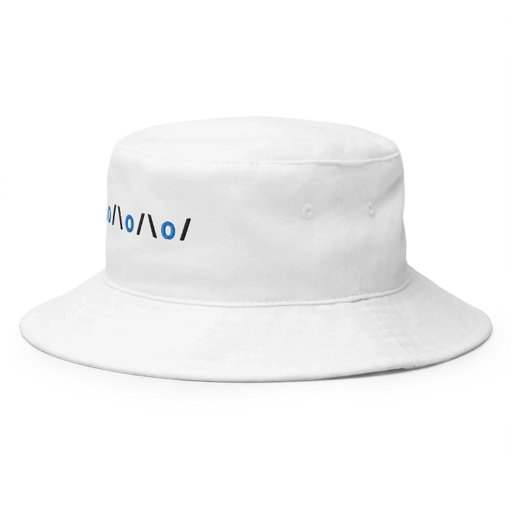 Arms Up Text Art Embroidered 3D Puff Bucket Hat product image (2)