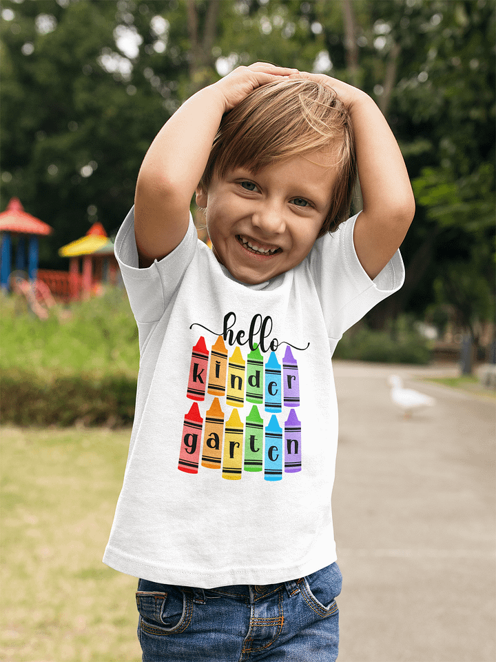Kindergarten Crayon Bella CanvasTee product image (1)