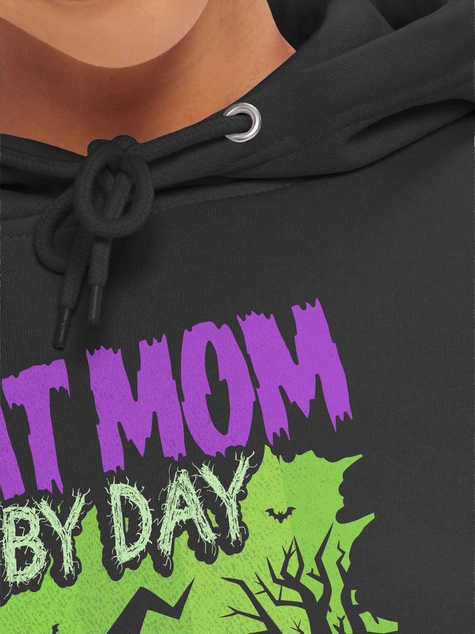 Cat Mom By Day Witch By Night Pullover Hoodie product image (4)