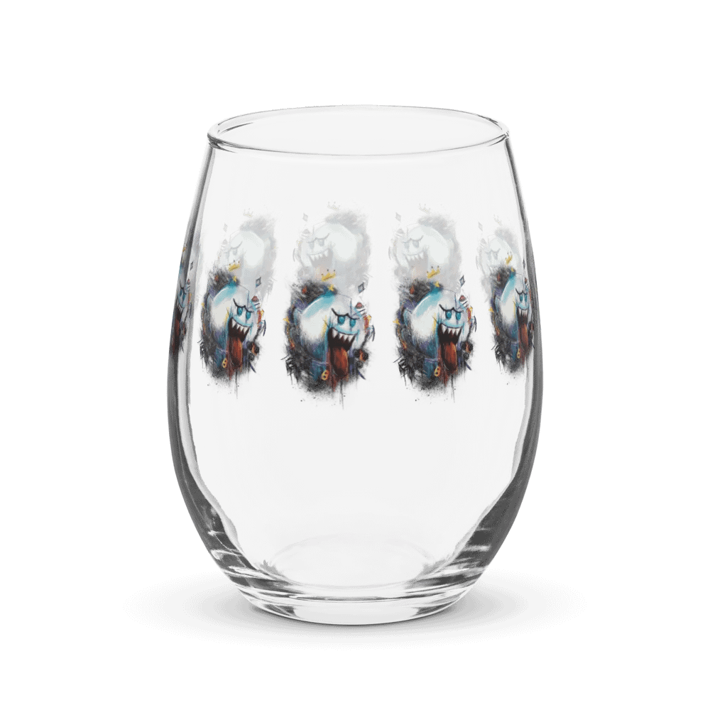 King Boo by StephyJ Stemless Wine Glass product image (4)