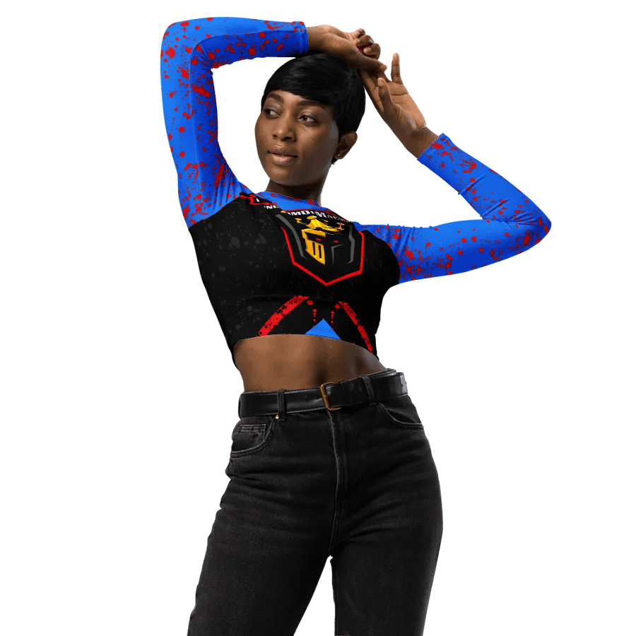E-sport Long Sleeve allover crop top product image (10)