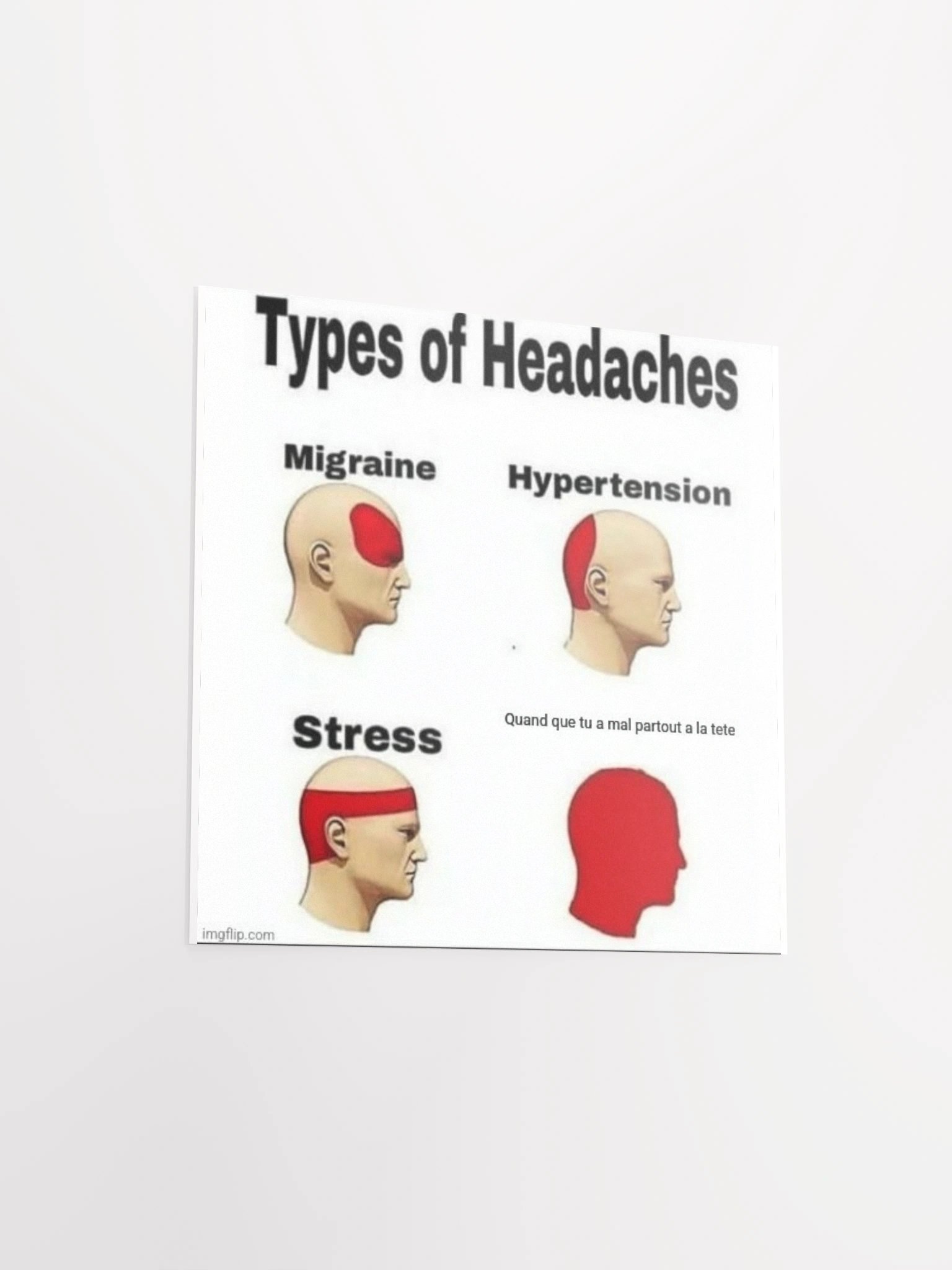 Poster TYPES OF HEADACHES product image (11)