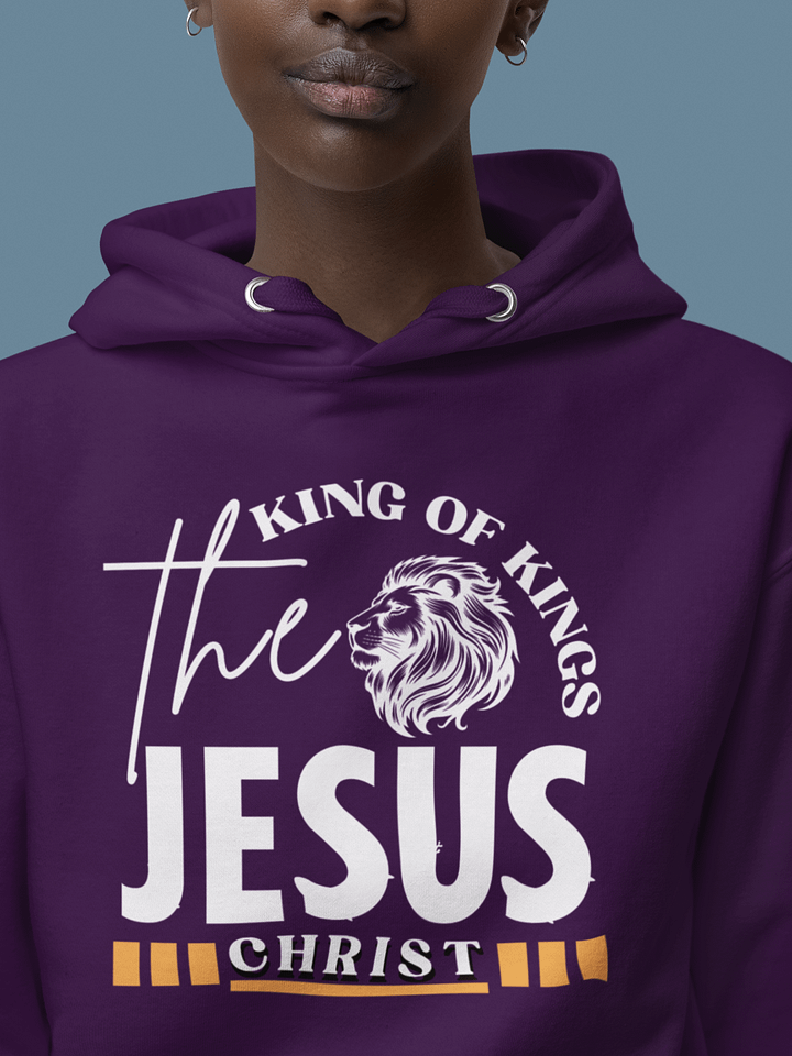 The King of Kings Jesus Christ Christian Heritage Hoodie | Faith Apparel for Believers product image (6)