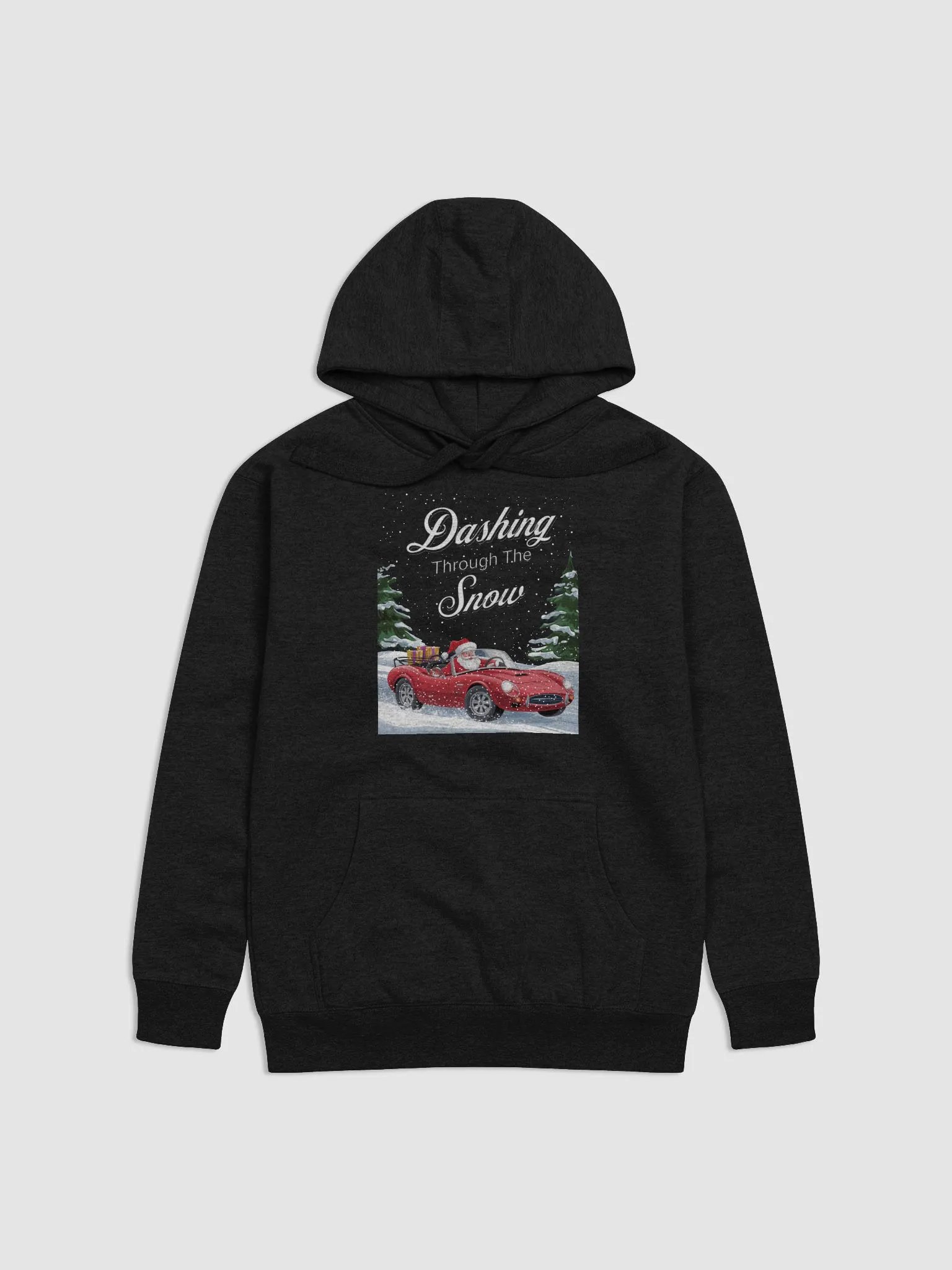 Dashing Through The Snow - Santa In A Red Convertible Hoodie product image (1)