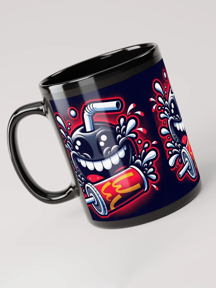 The Burger Brigade Juice Menace Black Glossy Mug - Kenyon Long Comedy product image (3)