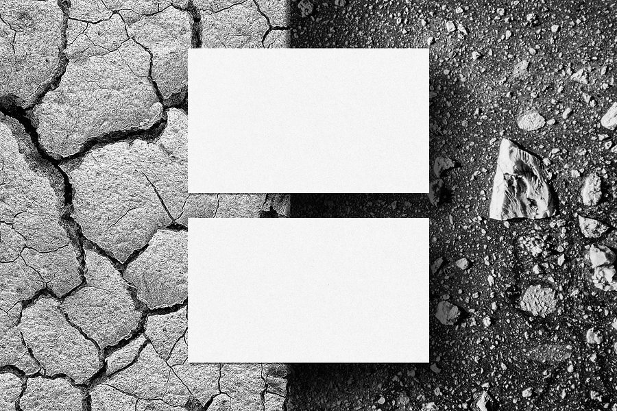 Business Card Mockup on Broken Ground product image (2)