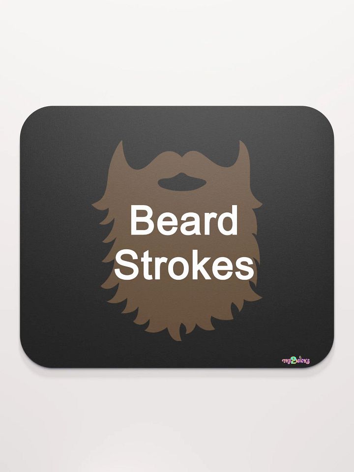 Brown Beard Strokes Classic Mouse Pad (Black) product image (1)