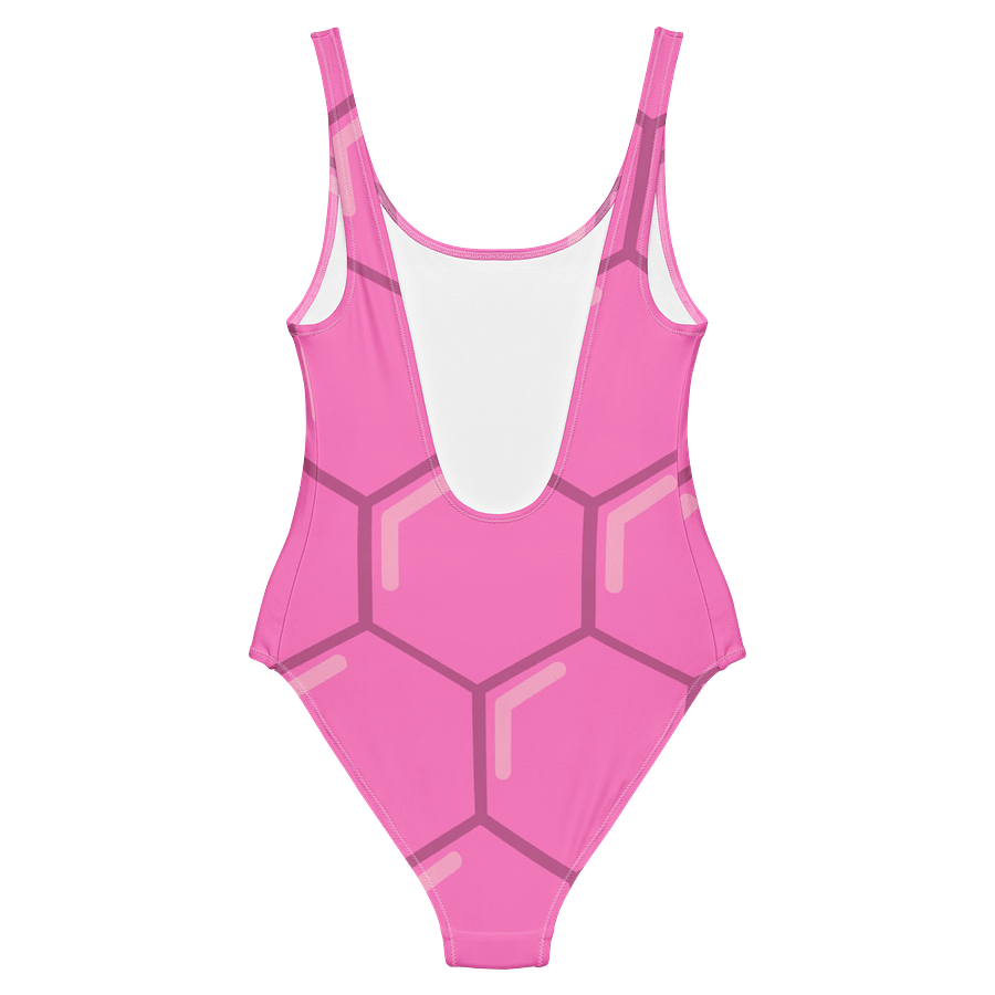 Pink Hexagon One-Piece Swimsuit product image (8)