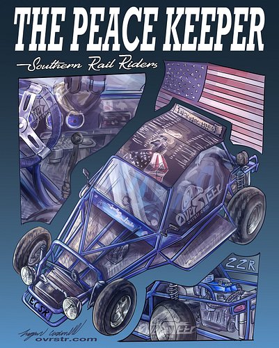 Just finished this custom shirt for my good friend Joey with his Rail Rider Buggy, The Peace Keeper 😈

This will be dropping ...