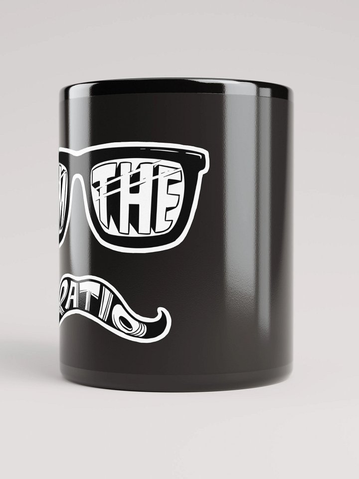 Glasses & Mustache Black Coffee Mug product image (2)