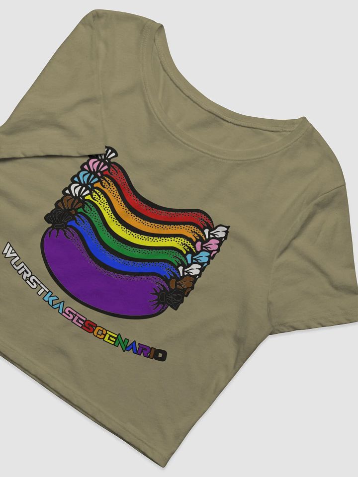 Rainbow Pride Crop Sausage Tee product image (5)